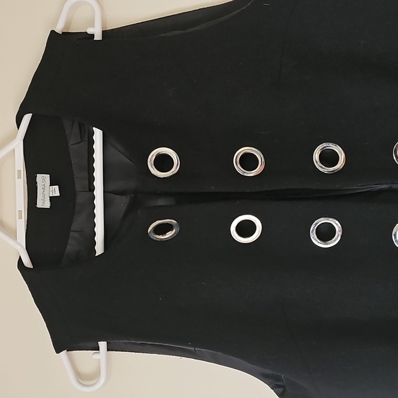 Wool Vest with Silver Grommets - Picture 2 of 5